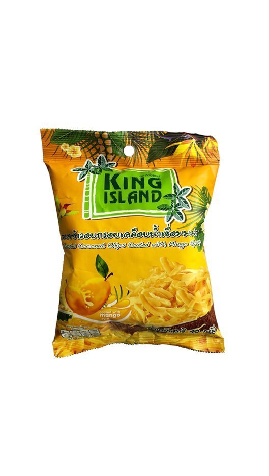 

Кокосовые чипсы King Island со вкусом манго, 40 г
