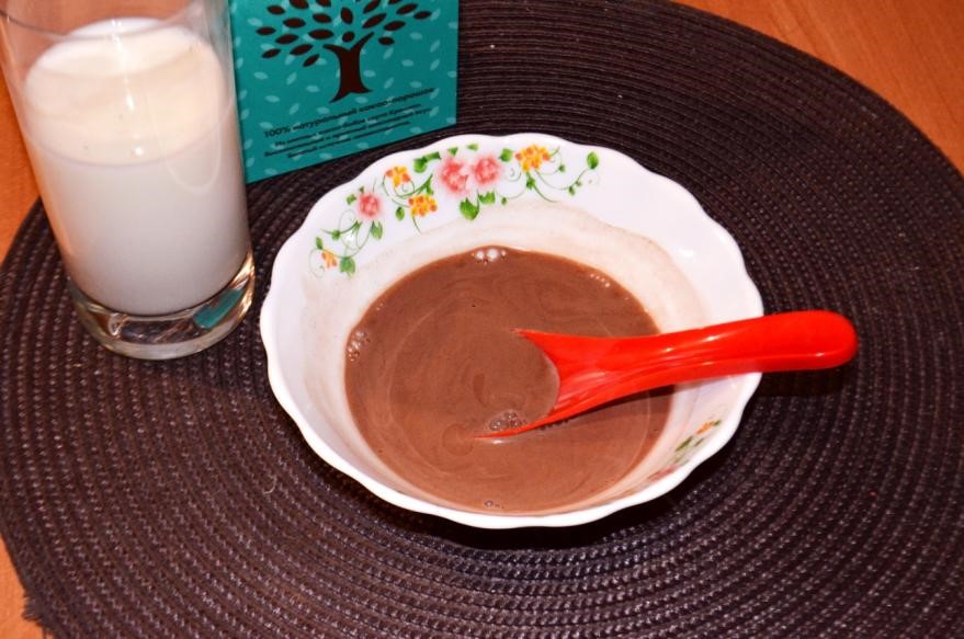 Размешанная смесь без комков: какао-порошок+сахар+ молоко - Шаг 3